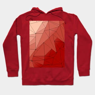 Valentine colors triangle mosaic Hoodie